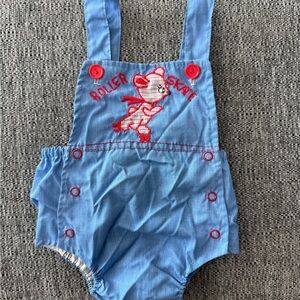 Vintage 70/80’s Baby Romper “Roller Skate” Size 0-3 Months